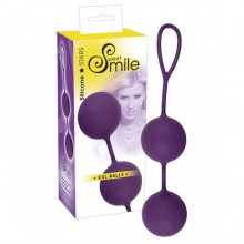 You 2 Toys Smile «XXL Balls» шарики вагинальные силиконовые, 5220900000, бренд Orion, цвет фиолетовый, длина 21.5 см.
