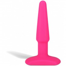 EroticFantasy «Seamless Silicone Butt Plug» анальная пробка из ультрабархатистого силикона, 9 см, цвет розовый, длина 9 см., со скидкой