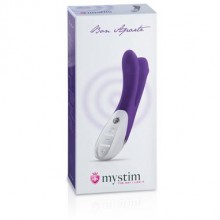 Фиолетовый премиум вибратор Mystim «Bon Aparte», для двойного проникновения, MY46851, бренд Mystim GmbH, длина 25 см., со скидкой