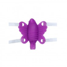 Женская вибро-бабочка «Butterfly Baby Purple», Toy Joy 10130TJ, из материала силикон, цвет фиолетовый