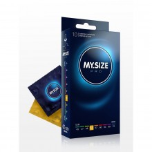 Латексные презервативы My Size, размер 53, упаковка 10 шт, цвет прозрачный, длина 17.8 см., со скидкой