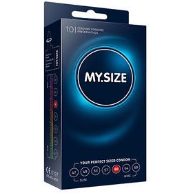 Латексные презервативы My.Size, размер 60, упаковка 10 шт., бренд R&S Consumer Goods GmbH, цвет Прозрачный, длина 19.3 см.