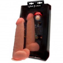 Фаллоимитатор из кибер-кожи на присоске в подарочной упаковке, Биоклон 818605ru, бренд LoveToy А-Полимер, длина 20.5 см.