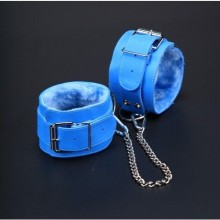 Оковы на цепи с меховой подкладкой от компании СК-Визит, 5012-5, цвет голубой, длина 35 см.