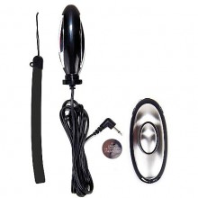 «The Electro Plug» анальная втулка с электростимуляцией, Shots Media SH-OU066, из материала пластик АБС, цвет черный, длина 14.8 см.