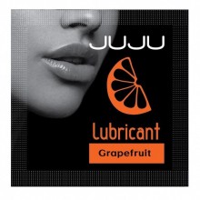Съедобный лубрикант JUJU со вкусом грейпфрута, объем 3 мл, 7746JU, из материала водная основа, 3 мл.