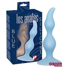 Анальный стимулятор-пробка «Los Analos», цвет голубой, бренд Orion, из материала силикон, длина 13 см.