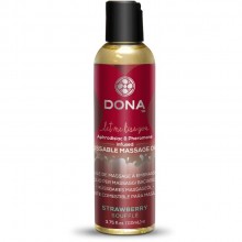 Вкусовое массажное масло  DONA Kissable Massage Oil Chocolate Mousse 125 мл, цвет коричневый, 125 мл.
