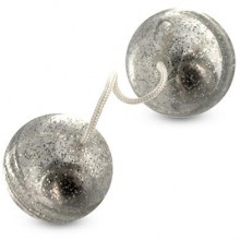 Вагинальные шарики со смещенным центром «Bestseller - Silver Magic Balls» T4L-800675, бренд Toyz4lovers, из материала ПВХ, длина 22 см., со скидкой