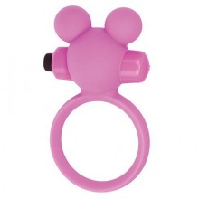 Эрекционное виброкольцо «Teddy Cockring», цвет розовый, Toyz4lovers T4L-801785, из материала силикон, диаметр 3 см., со скидкой
