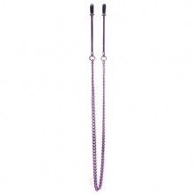 Зажимы для сосков «Pincette Nipple Clamps», цвет фиолетовый, Ouch SH-OU078PUR, из материала сталь, длина 35.5 см.