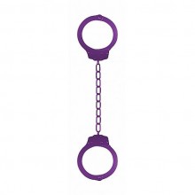 Оковы для ног «Pleasure Legcuffs Purple», Ouch SH-OU006PUR, бренд Shots Media, из материала металл, длина 45 см.