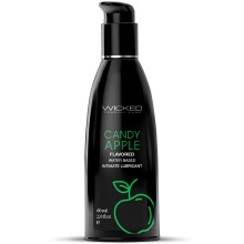 Лубрикант со вкусом сахарного яблока Wicked Aqua Candy Apple 60 мл, 90402, из материала водная основа, цвет прозрачный, 60 мл.
