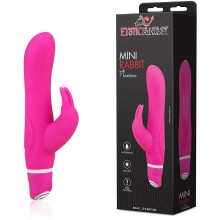 Самый мощный мини-рэбит с 7 функциями, цвет розовый, Hustler HT-R5-PNK, бренд Hustler Toys, из материала силикон, длина 12 см., со скидкой