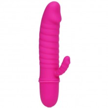 Интимный женский вибратор с отростком «Arnd» серии Pretty Love, Baile BI-014289, цвет розовый, длина 11.5 см., со скидкой