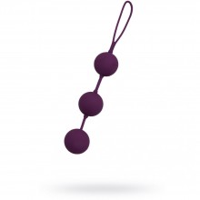 Вагинальные шарики 3 штуки, цвет фиолетовый, Gopaldas F0132P30PG, из материала силикон, длина 25.5 см.