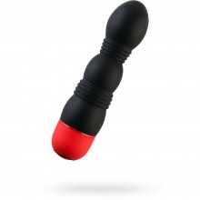 Интимный мини-вибратор, 10 режимов вибрации, цвет черный, серия ToyFa Black & Red, 901333-5, из материала силикон, коллекция Black & Red, длина 11.4 см., со скидкой