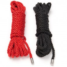 Набор шнуров-веревок для связывания Fifty Shades of Grey «Restrain Me», FS-52421, из материала Нейлон, цвет Черный, 5 м., со скидкой
