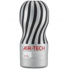 TENGA «Air-Tech Ultra Size» многоразовый мужской стимулятор, из материала TPE, цвет серый, длина 19 см., со скидкой