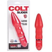 Анальный стимулятор «Colt Vibrating Slider Red», SE-6904-20-2, бренд CalExotics, из материала силикон, длина 14 см.