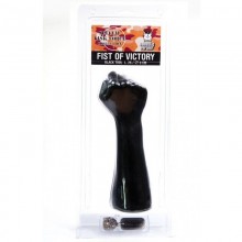 Кисть-кулак «Fist of Victory Black» для фистинга, O-Products 115-SPT81B, из материала ПВХ, цвет черный, длина 26 см.