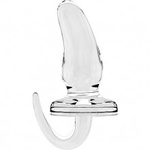 «SONO №15 Rubber Butt Plug 6inch» резиновая анальная пробка с наконечником, цвет прозрачный, Shots Media SH-SON015TRA, длина 15.5 см., со скидкой