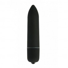 Мини-вибратор пуля «Power Bullet Black», цвет черный, Shots Toys SH-SHT048BLK, бренд Shots Media, из материала пластик АБС, длина 8.5 см.