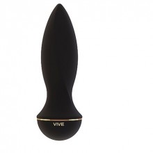 Маленький интимный вибратор для женщин «Vive Zesiro Black», цвет черный, Shots Media SH-VIVE003BLK, длина 14.5 см., со скидкой