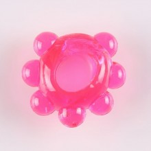 Кольцо на член «Цветок», White Label 47211, цвет розовый, диаметр 1.5 см.