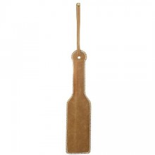 Кожаная шлепалка Ouch «Paddle», цвет коричневый, Shots Media SH-OU161BRN, длина 32 см., со скидкой