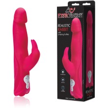 Вибратор хай-тек для женщин с реалистичной головкой и 3 моторами, цвет розовый, Hustler HT-R1-PN, бренд Hustler Toys, длина 13.5 см., со скидкой