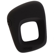 Вибрирующее эрекционное кольцо премиум класса «Vive Senca Black», Shots Media SH-VIVE001BLK, цвет черный, диаметр 3 см.