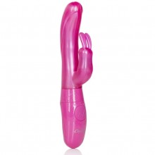 Женский вагинальный вибромассажер-кролик «Coco Love Bunny - Pink», California Exotic SE-2933-10-3, бренд CalExotics, из материала TPR, цвет розовый, длина 10.25 см.