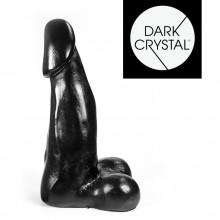 Анальный фаллоимитатор для фистинга большого размера «Dark Crystal Black - 06», цвет черный, 115-DC06, бренд O-Products, из материала ПВХ, длина 28 см., со скидкой