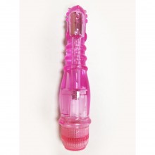Гелевый интимный вибромассажер «Crystal Dewdrops», цвет розовый, 83051, бренд Aphrodisia, длина 18 см., со скидкой