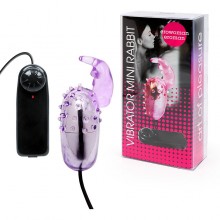 Виброяйцо-кролик «Vibrator Mini Rabbit», EE-10022, бренд Bior Toys, из материала ПВХ, цвет фиолетовый, длина 9.2 см.