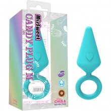 Анальная втулка «Candy Plug Medium», цвет бирюзовый, CN-101431164, бренд Chisa Novelties, из материала силикон, длина 6.5 см., со скидкой