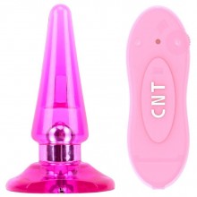 Анальная втулка «Nicoles Anal Pleaser» с вибрацией, цвет розовый, CN-333910600, бренд Chisa Novelties, длина 10.5 см.