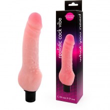 Недорогой реалистичный вибратор для женщин «Realistic Cock Vibe», цвет телесный EE-10055, бренд Bior Toys, из материала TPR, длина 19.5 см., со скидкой