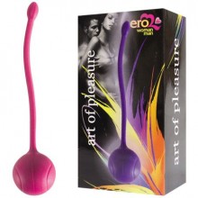 Металлический вагинальный шарик в силиконовой оболочке, цвет розовый, диаметр 30 мм, EE-10199-6, бренд Bior Toys, диаметр 3 см.