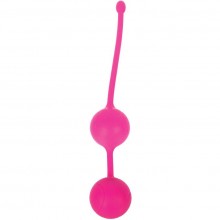 Металлические вагинальные шарики в силиконовой оболочке, цвет розовый, EE-10208-6, бренд Bior Toys, диаметр 3 см., со скидкой