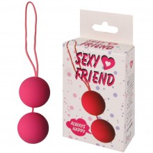 Недорогие вагинальные шарики «Balls», цвет розовый, SF-70151-6, бренд Sexy Friend, диаметр 3.5 см.