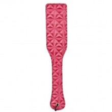 Розовая BDSM шлепалка «Passionate Paddle», Erokay EK-3107, из материала ПВХ, длина 31.5 см., со скидкой