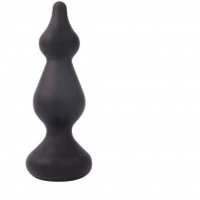 Анальная пробка Sex Expert, цвет черный, длина 100 мм, диаметр 23x30 мм, SEM-55049, из материала силикон, длина 10 см., со скидкой