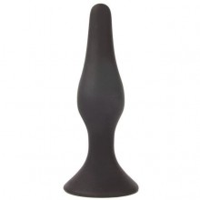 Втулка анальная Sex Expert, цвет черный, длина 70 мм, диаметр 31 мм, SEM-55039, из материала силикон, длина 7 см.