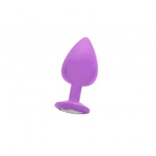 Анальная пробка «Extra Large Diamond Butt Plug» из коллекции Ouch, SH-OU183PUR, бренд Shots Media, цвет фиолетовый, длина 9.5 см.