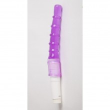 Анальный вибратор фиолетовый ребристый 47168-MM, бренд White Label, из материала силикон, длина 23 см., со скидкой