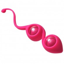 Вагинальные шарики со смещенным центром тяжести «Emotions Gi - Gi Pink», цвет розовый, Lola Toys 4003-02Lola, из материала силикон, длина 19.5 см., со скидкой