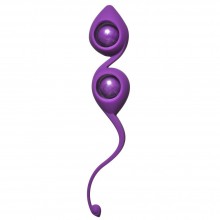 Вагинальные шарики со смещенным центром «Emotions Gi - Gi Purple», цвет фиолетовый, Lola Toys 4003-01Lola, бренд Lola Games, из материала силикон, длина 19.5 см., со скидкой