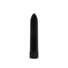 Гладкий вагинальный вибратор «GC Easy Vibe», цвет черный, SH-GC007BLK, бренд Shots Media, длина 13.2 см.